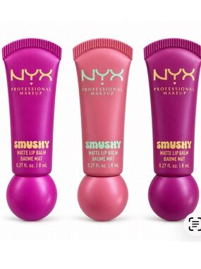 NYX Smushy Matte Lip Balm Trio in Silly Sippin’ & Snuggle SZN 8ml X 3 BRAND NEW